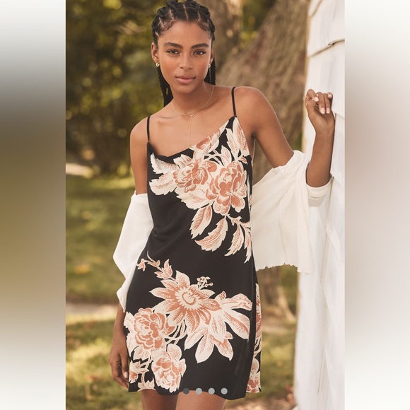 Anthropologie Dresses & Skirts - NWT Anthropologie‎ cowl-neck slip dress floral